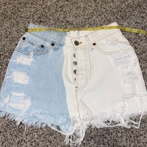 Levi’s Vintage Two Tone Denim Shorts